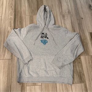 Nike Gray Jacksonville Jaguars Hoodie with Blue Graphic